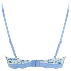 Discount Triangle Lace Blueberry Print Bralette Women Lingerie