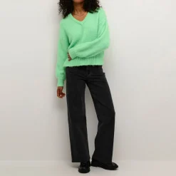 Clearance Trina Ribbed Trim Sweater Women Sweaters & Cardigans