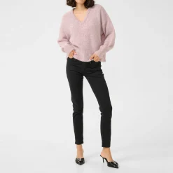 Outlet Trina Ribbed Trim Sweater Women Sweaters & Cardigans