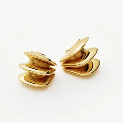 Best Triple Ridge Stud Earrings Women Earrings