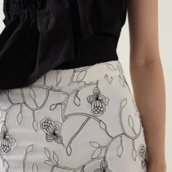 New Trisja Floral Embroidered Straight Leg Trousers Women Trousers & Shorts