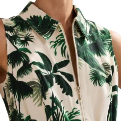 Best Tullisa Palm Zip Front Jumpsuit Women Jumpsuits