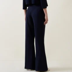 Online Twill Flared Pull-On Trousers Women Trousers & Shorts