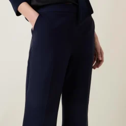 Online Twill Flared Pull-On Trousers Women Trousers & Shorts