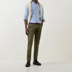 Clearance Twill Slim Leg Chinos Women Trousers & Shorts