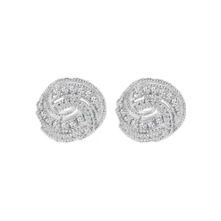 Clearance Twist Embellished Stud Earrings Women Earrings