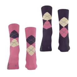 Two-pack Everyday Argyle Socks Women Hosiery