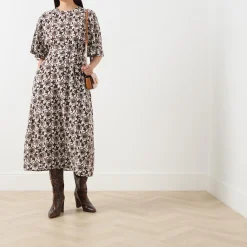 Sale Varese Silk Floral Dress Women Dresses