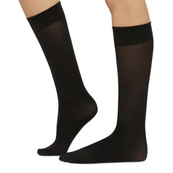 Sale Velvet de Luxe Knee High Socks Black Women Hosiery
