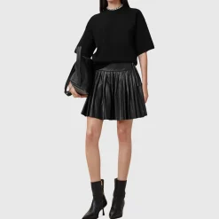 Sale Vena Leather Kilt Women Skirts