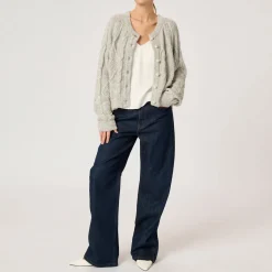 New Vera Cable-Knit Cardigan Women Sweaters & Cardigans