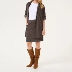Outlet Vera Corduroy Mid-Rise Skirt Women Skirts