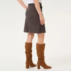 Outlet Vera Corduroy Mid-Rise Skirt Women Skirts