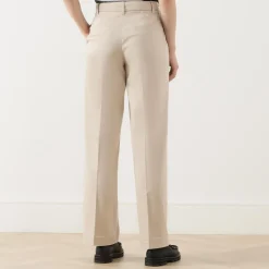 Vera Rita Mid-Rise Wide Leg Trousers Women Trousers & Shorts