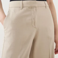 Vera Rita Mid-Rise Wide Leg Trousers Women Trousers & Shorts
