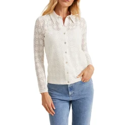 Hot Vida Textured Shirt Women Tops