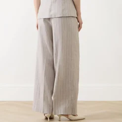 Sale Vilka Pinstripe Wide Leg Trousers Women Trousers & Shorts