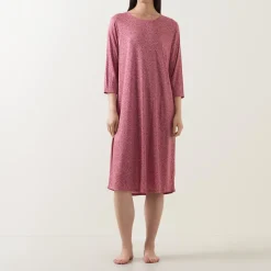 Vines Printed Night Dress Women Sleepwear