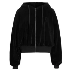 Sale Vinny Velvet Logo Hoodie Women Sweatshirts & Hoodies