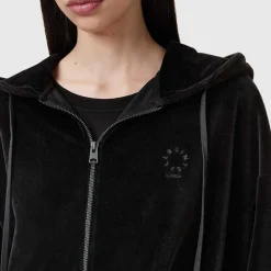 Sale Vinny Velvet Logo Hoodie Women Sweatshirts & Hoodies