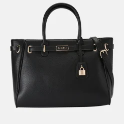 Violet Belted Tote Bag Women Top Handle Bags|Tote Bags