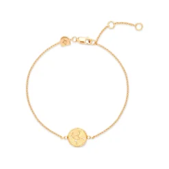New Virgo Zodiac Pendant 18k Gold-Plated Bracelet Women Bracelets