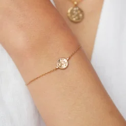 New Virgo Zodiac Pendant 18k Gold-Plated Bracelet Women Bracelets