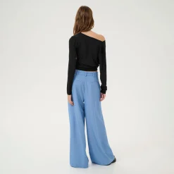 Best Vista Asymmetric Cowl Top Women Tops