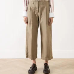 New Vista Cropped Barrel Leg Trousers Women Trousers & Shorts