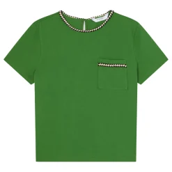 Vita Tape Trim T-Shirt Women Tops