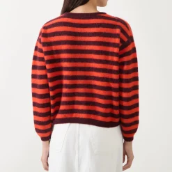 Best Vitow Striped Cardigan Women Sweaters & Cardigans