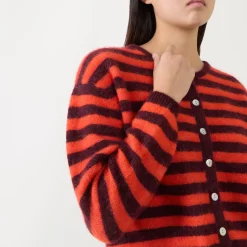 Best Vitow Striped Cardigan Women Sweaters & Cardigans