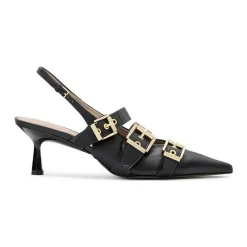 Best Vivian Buckle Slingback Pumps Women Heels