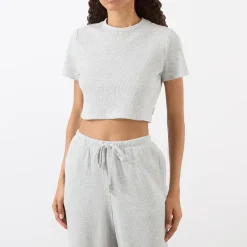 Sale Waffle Texture Top Women Tops