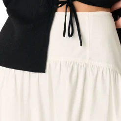 Discount Waist Panel Flared Skirt Women Skirts