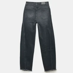 Best Washed Tapered Barrel Jeans Women Denim