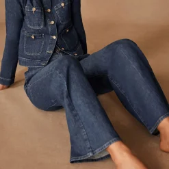 Clearance Washed Wide Leg Jeans Women Denim