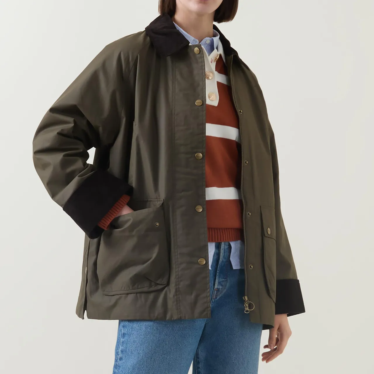 Hot Waxed Barn Jacket Women Coats & Jackets