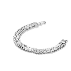 Clearance Weave Silver Plated Bracelet Women Bracelets
