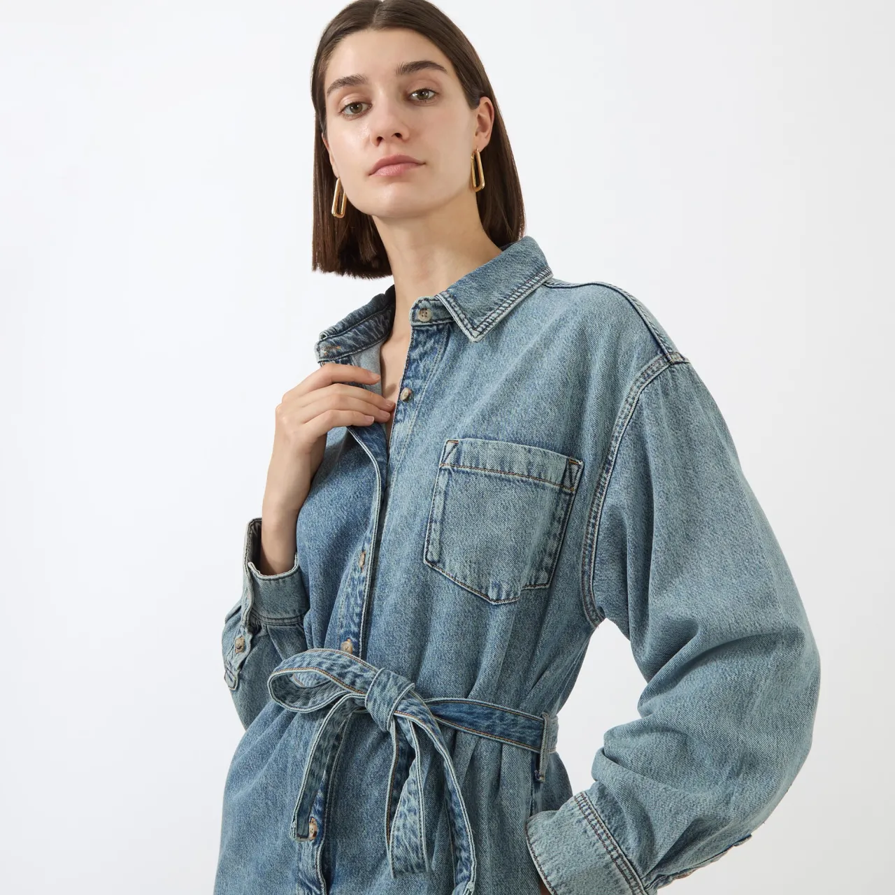 Weightless Denim Playsuit Women Jumpsuits