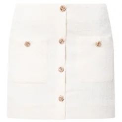 New Whisper Tweed Mini Skirt Women Skirts