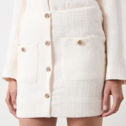 New Whisper Tweed Mini Skirt Women Skirts