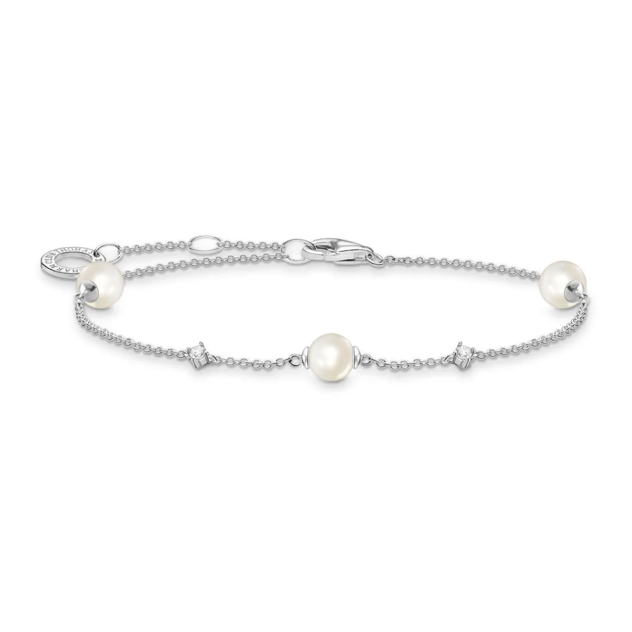 Sale White Stones & Pearls Bracelet Women Bracelets