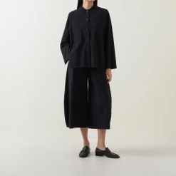 Wide Leg Cropped Trousers Women Trousers & Shorts