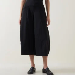 Wide Leg Cropped Trousers Women Trousers & Shorts