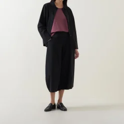 Wide Leg Cropped Trousers Women Trousers & Shorts