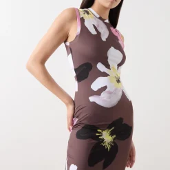 New Wild Flowers Fitted Dress Women Dresses
