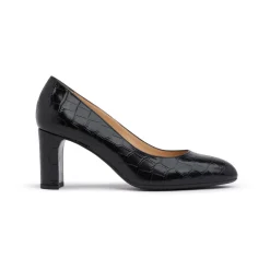 Winola Croc Effect Block Heels Women Heels