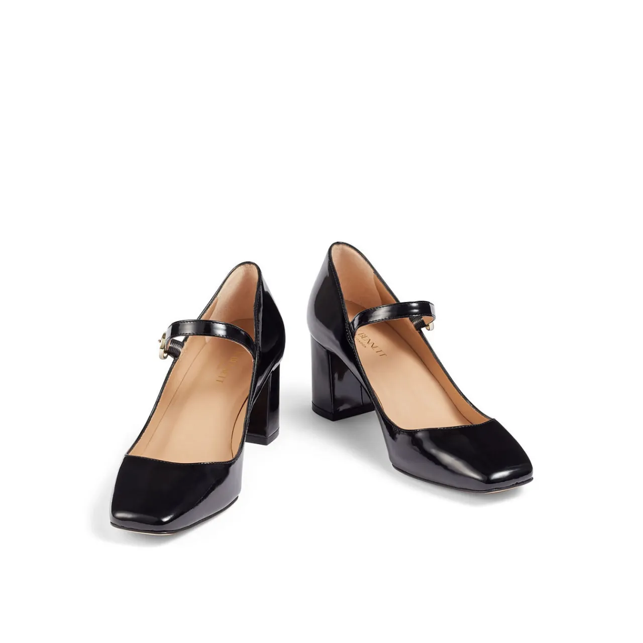 Hot Winter Patent Leather Mary Jane Block Heels Women Heels