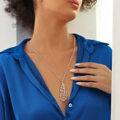 Hot Wish Feather Pendant Necklace Women Necklaces